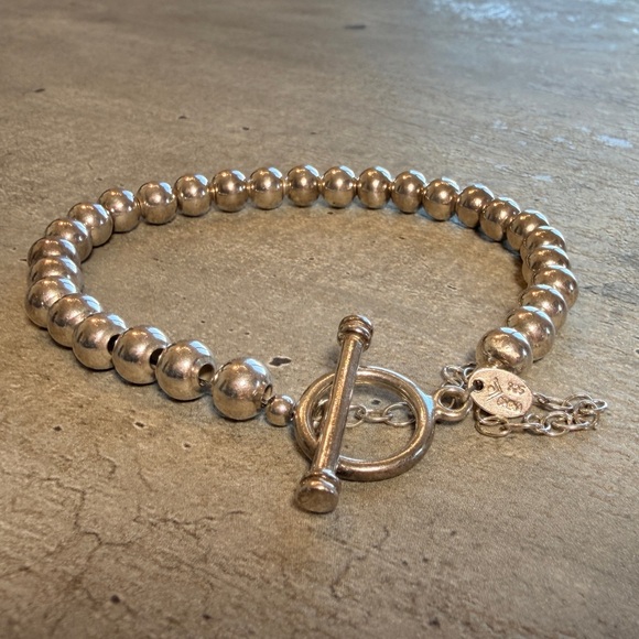 Silpada Silver Beaded Bracelet with Toggle Clasp - Picture 14 of 16